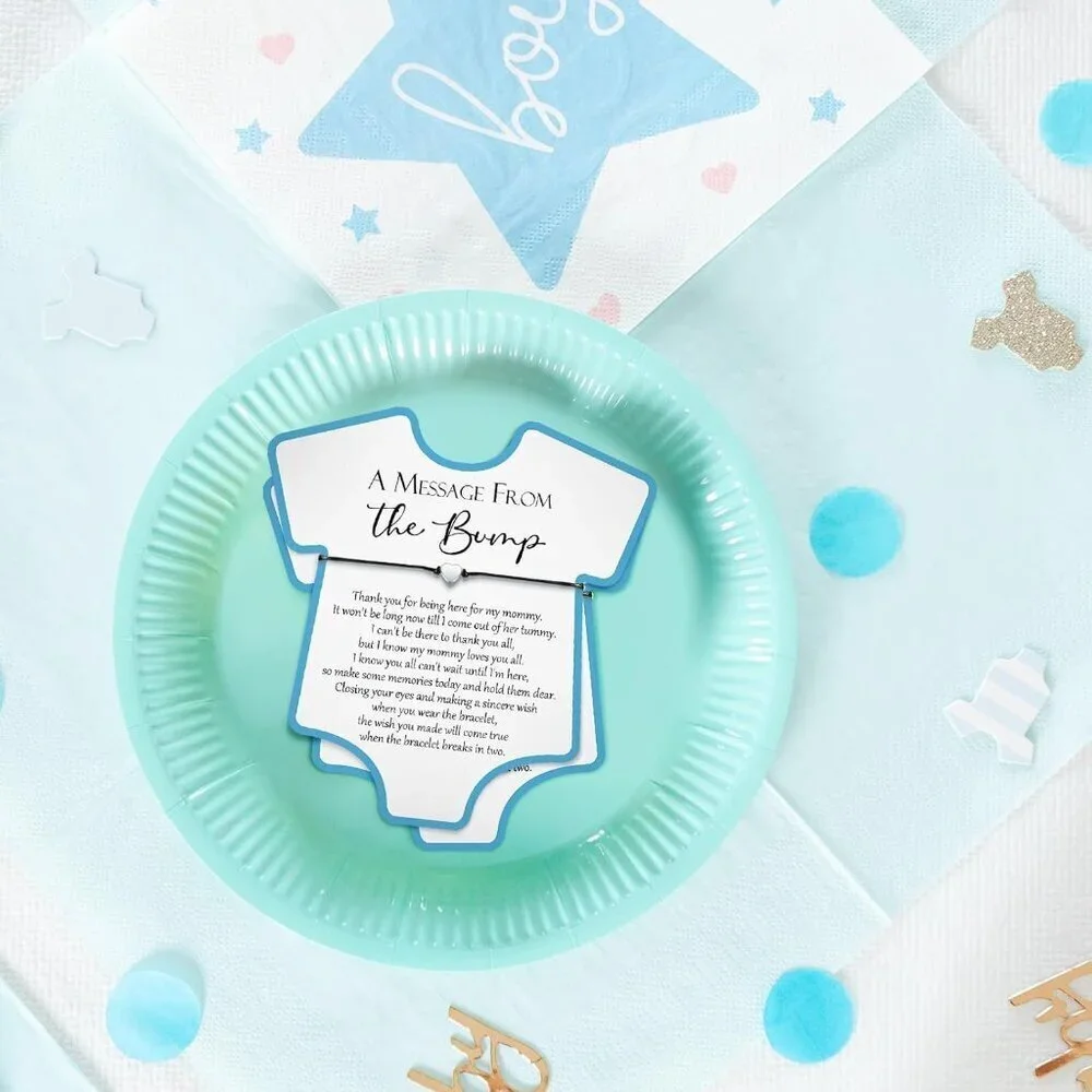 Baby Shower Favors Heart Bracelets Gift Sets for Guests Gender Reveal Party